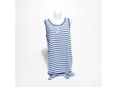Dámské letní šaty XXXL modro-bílé