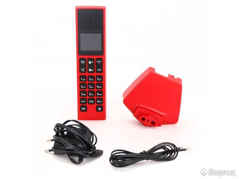 Bezdrátový telefon Philips M350 červený