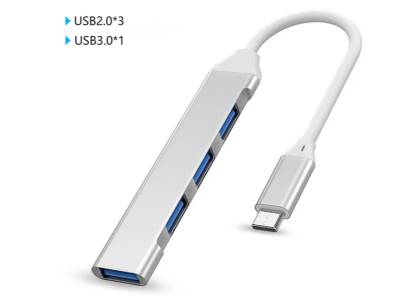 Usb HUB 3xUSB 2.0.+ 1xUSB 3.0; USB-C