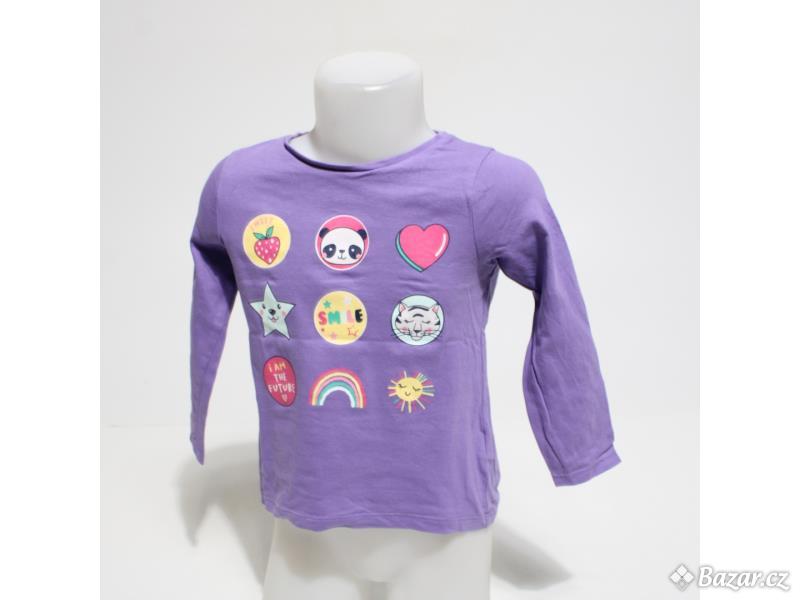 Dětské fialové tričko vel.104 (3-4 roky)F&F