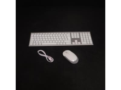 Set klávesnice a myši iClever GK23 bílý NJ