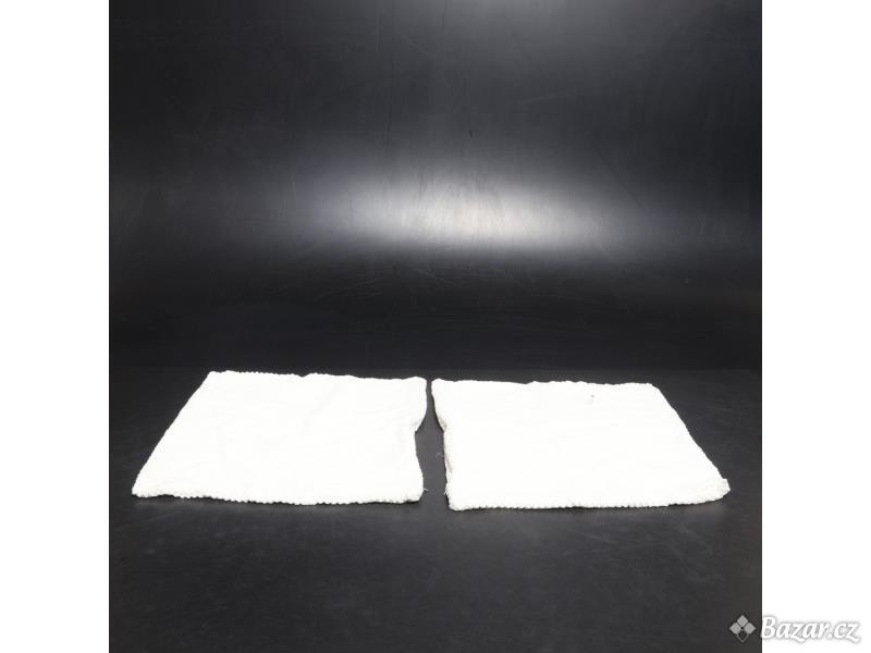 Povlak na polštář Miulee bílý 2 ks 45x45 cm