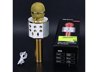 Karaoke mikrofon Bearbro zlatý