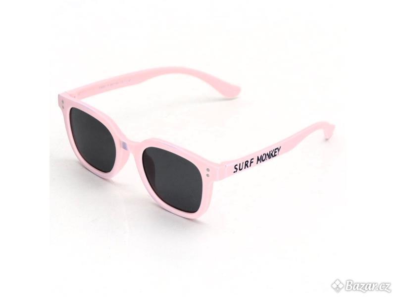 Sluneční brýle SURF MONKEY růžové 3-12 let