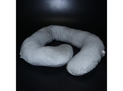 Těhotenský polštář HBselect 160x90 cm šedý