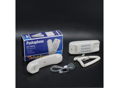 Pevný telefon Pashaphone kx- ts970 Bílý