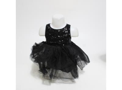 Dětské šaty černé vel. 8 z polyesteru