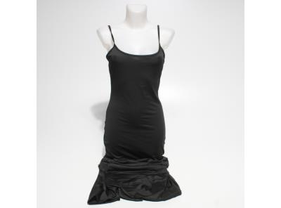 Jednobarevné černé šaty Abingoo 