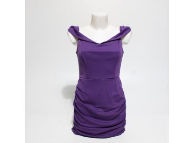 Dámské šaty Belle Poque fialové vel. XL