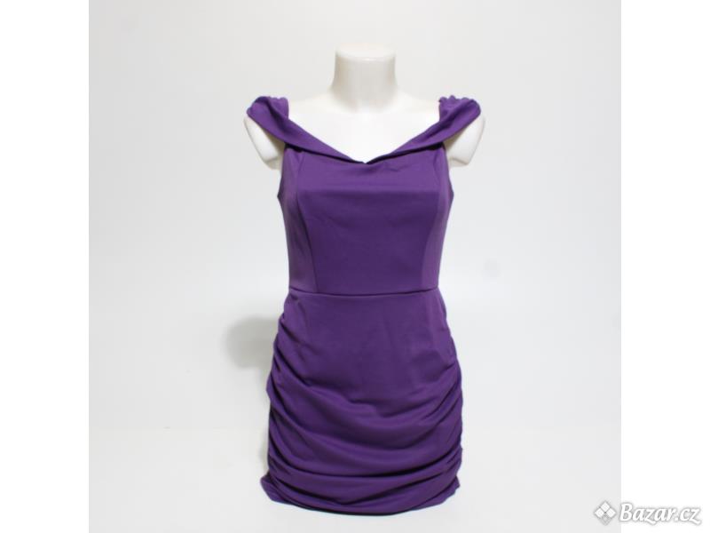 Dámské šaty Belle Poque fialové vel. XL