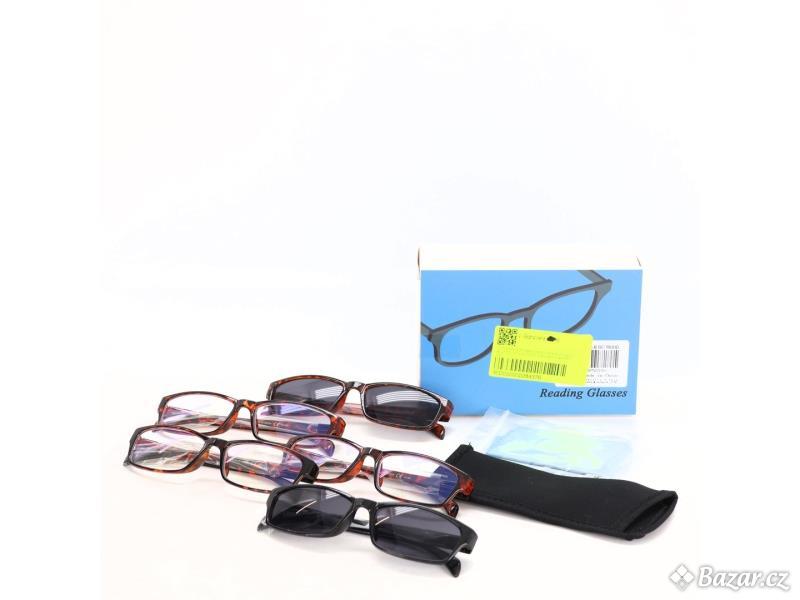 Brýle na čtení COJWIS 6ks s filtrem světla