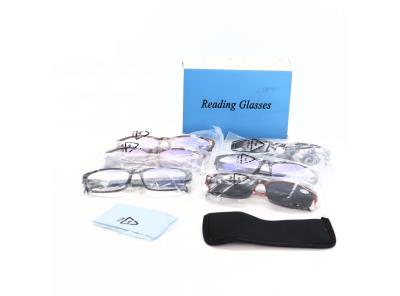 COJWIS Brýle na čtení Balení 6 pánských a dámských kvalitních sklenic na čtení s modrým světlem s