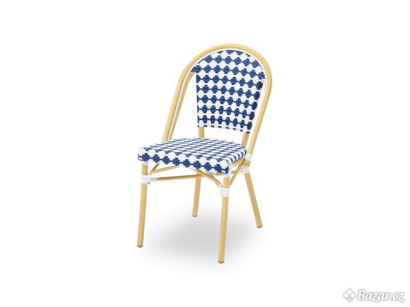 Technoratanová židle MATTEO modrá