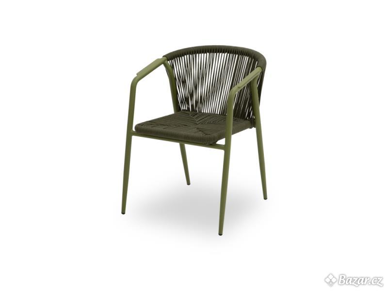 Technoratanová židle LUIGI zelená