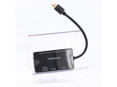 Adaptér CABLEDECONN DVI-HDMI, černý