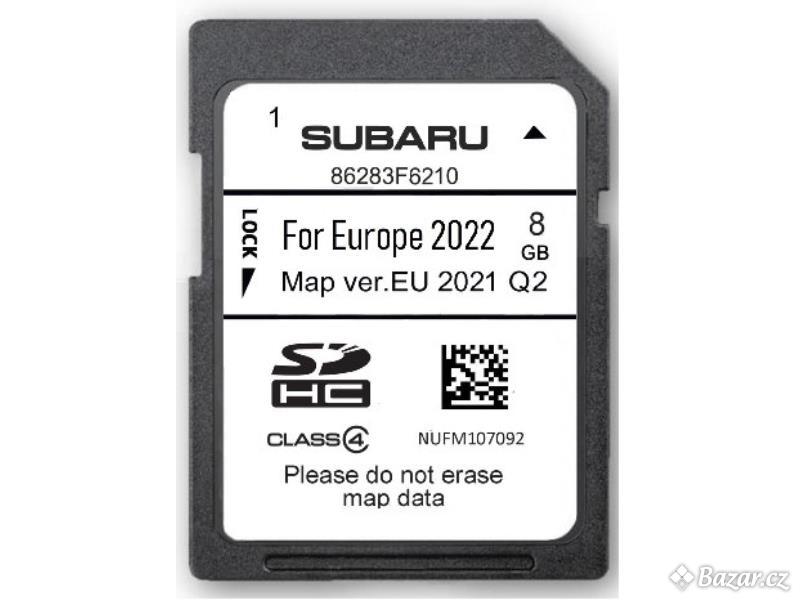 Mapy SD karta Subaru Gen1 a 2 Europe - 2022-23 (SENQYA6513 4)