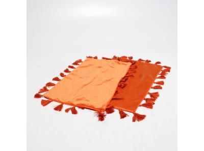 Povlak na polštář Miulee oranžový 2 ks 
