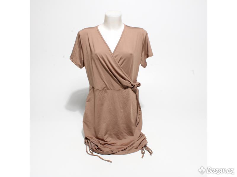 Dámské šaty LIUMILAC, hnědé, XL