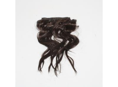 Prodloužení vlasů FESHFEN 4 ks černo-hnědé