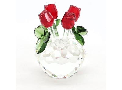 Dekorace H&D  kytice z křišťálového skla 