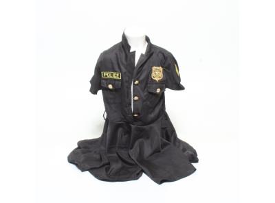 Dívčí policejní kostým Mrsclaus vel. 146