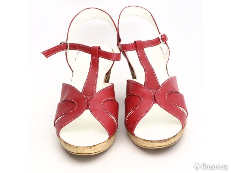 Dámské sandálky vel. 37 červené