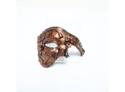 Bronzová maska Balinco Steampunk