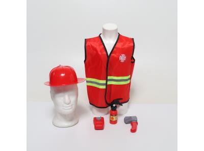 Dětský kostým Janzoom, červený, hasič