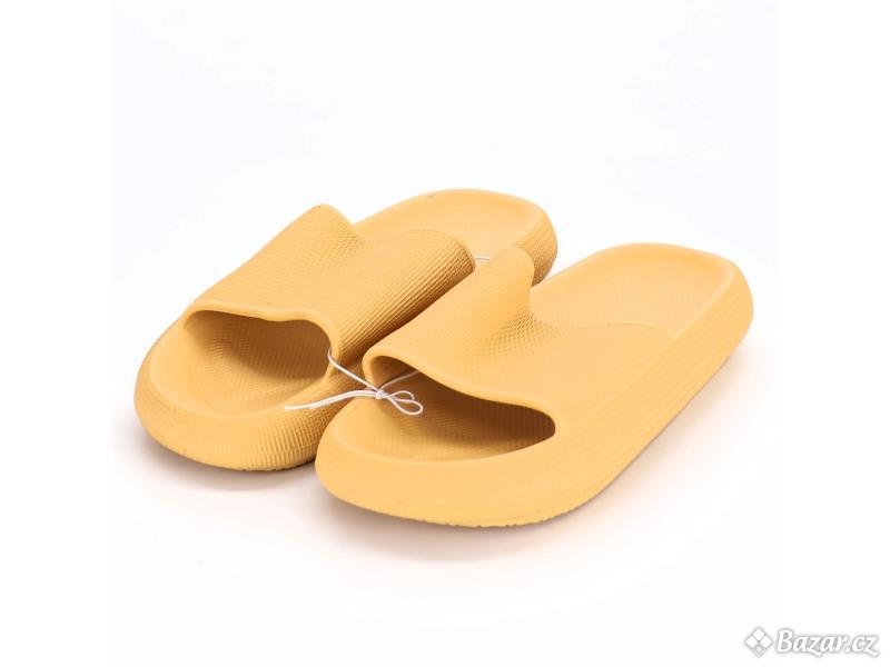 Dámské pantofle Yanwang, žluté, vel. 38