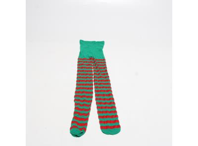 Dětské ponožky 18 x 93cm zelenočervené