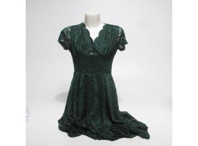 Dámské krajkové šaty Sebowel zelené vel. S