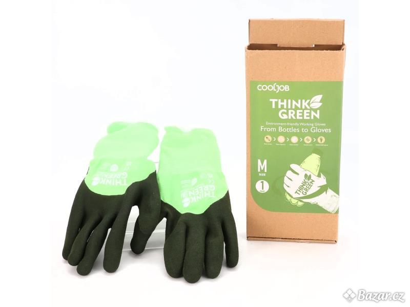 Pracovní rukavice COOLJOB zelené vel.M