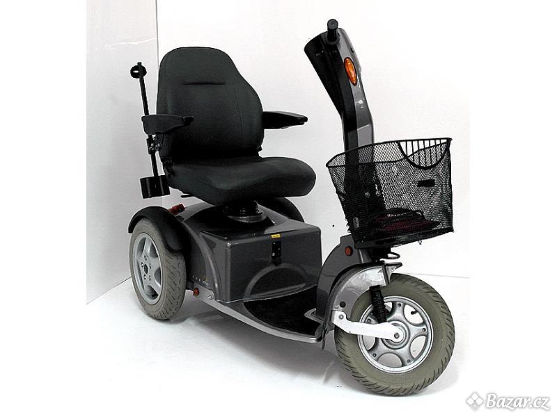 Elektrický invalidní tříkolový skútr, vozík Logic - Záruka