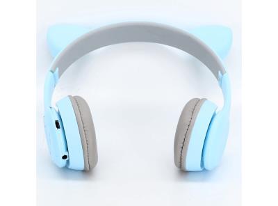 Bezdrátová sluchátka Pohove Modrá s ušima
