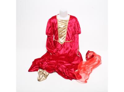 Středověké červené šaty Sea Hare 
