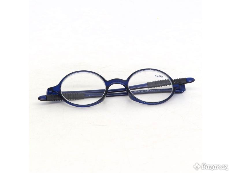 KoKoBin retro brýle na čtení pro muže a ženy, kulaté brýle na čtení s pomůckou pro vidění, brýle