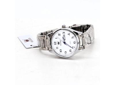 Bílé analogové hodinky OLEVS 