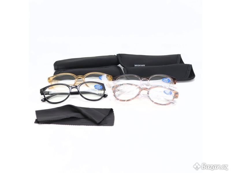 Dioptrické brýle Modfans 4 ks + 0.75