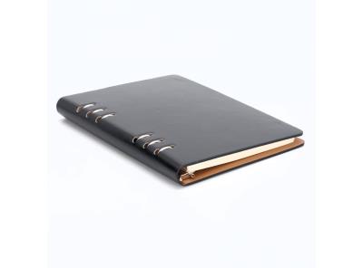 SIMDAO A5 kožený notebook, plnitelný recyklovaný diář, 6 otvorů, kroužky, volná kapsa, pevný obal