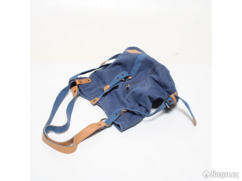 Plátěný batoh dámský Kono E6850 NY modrý