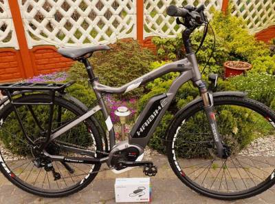 3353 km, 2017 E-Bike: Elektrokolo HAIBIKE, BOSCH CX 3, 500 Wh, M/52 cm, SRAM NX, dojezd 134 km