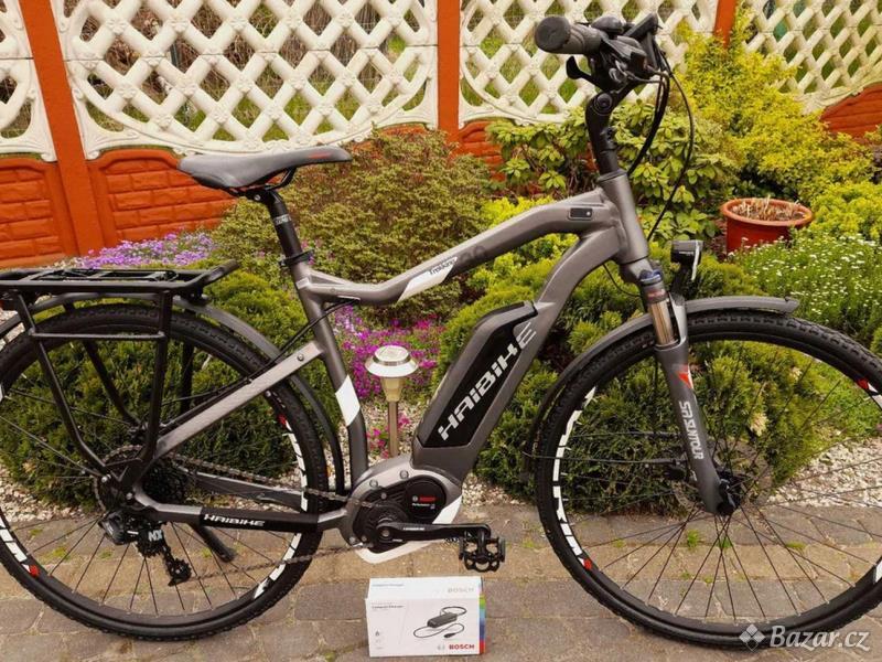 3353 km, 2017 E-Bike: Elektrokolo HAIBIKE, BOSCH CX 3, 500 Wh, M/52 cm, SRAM NX, dojezd 134 km