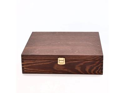 Dřevěná krabička Creative Deco ‎na čaj hnědá