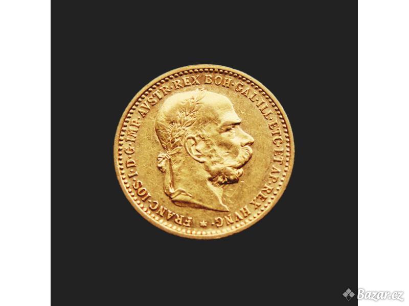 Zlatá mince Rakouská 10 Koruna 1905 BZ , František Josef I.