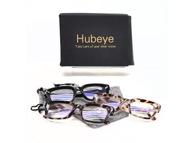 Dioptrické brýle Hubeye 3 ks + 1.50