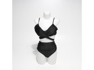 Dvoudílné plavky dámské černé vel.XL