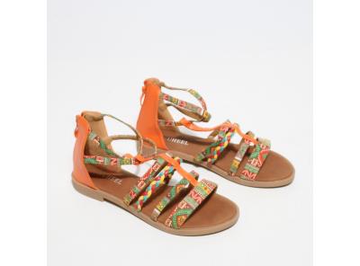 Dámské sandále Nuheel oranžové vel.38