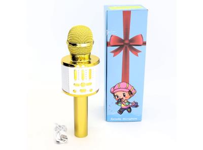 Karaoke mikrofon zlatý MicQutr 