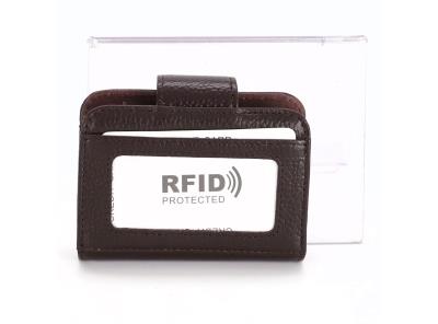 Pouzdro na karty GERIINEER hnědé RFID