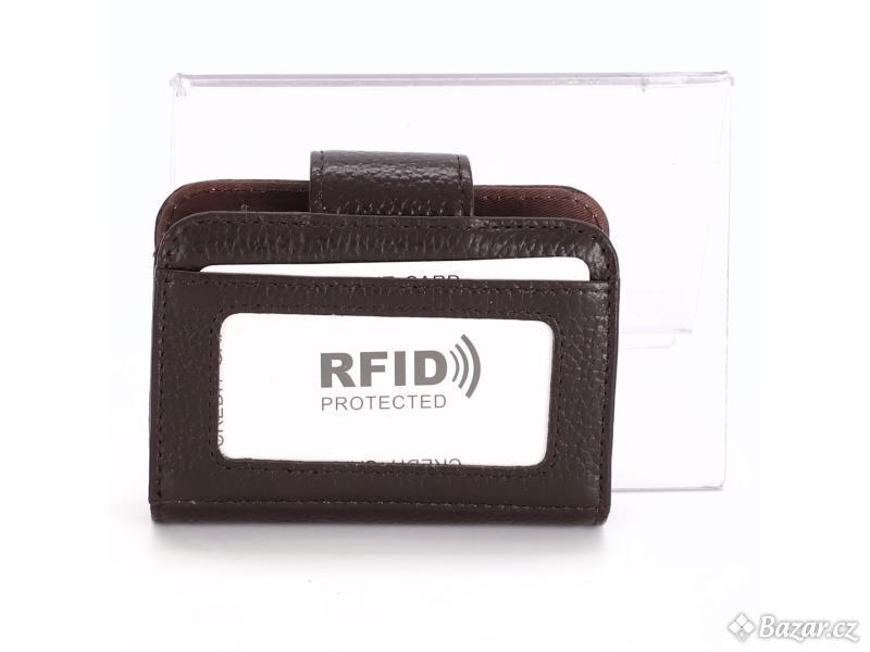 Pouzdro na karty GERIINEER hnědé RFID
